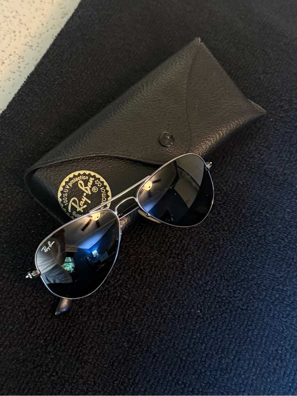 Ray-Ban Vintage Aviator Sunglasses in Black